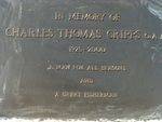 Charles Cripps Inscription