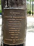 Christie Palmerston Plaque