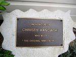 Christy Kanowski Plaque : 23-04-2011