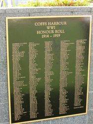 WW1 Honour Roll : 03-June-2015