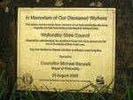 Deceased Workers Plaque : 13-June-2014