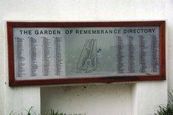 Garden of Remembrance Directory: 24-January-2016