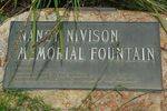 Nivison Fountain Plaque : July 2014