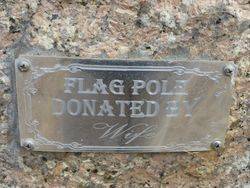 Flag Pole Plaque : 24-October-2014