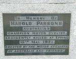 Harold Parsons Memorial