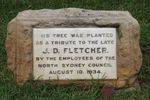 J.D. Fletcher Plaque Inscription : Feb 2014