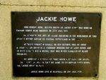 jackie Howe Plaque
