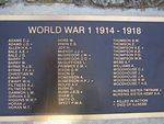 Honour Roll WW1 : 19-December-2013