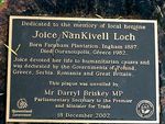 Joice Nankivell Loch Plaque