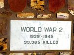 Kalbarri War Memorial Plaque WW2
