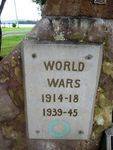 Lawrence War Memorial Plaque WW1&2 / May 2013