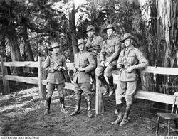 June-1915: Thomas Redford 2nd from right : Australian War Memorial DAX0139