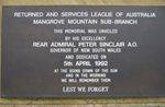 Mangrove Mountain Returned Services League War Memorial : 22-February-2012