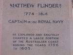 Matthew Flinders Inscription