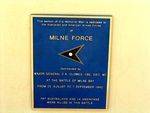 Milne Force Plaque