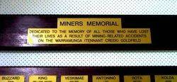 Miners Memorial Board