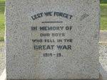 Moorabbin World War One Memorial : 19-September-2012