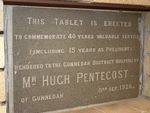 Hugh Pentecost Plaque : 16-August-2014