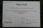Maas Walk Plaque : July 2014