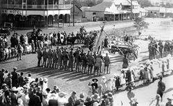25-April-1920 : Laying the foundation stone (State Library of Queensland)