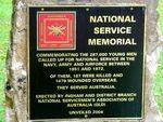 National Service Memorial Plaque