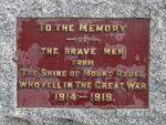Penshurst War Memorial : 5-September-2011