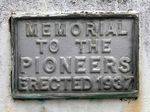 Pioneer Memorial :14-May-2013