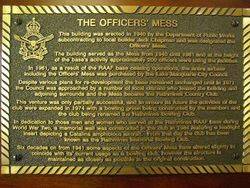 Officers Mess Plaque : 05-January-2014
