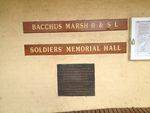 Bacchus Marsh RSL Memorial Hall : October 2013