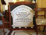 Reverend McNair Memorial Tablet : November 2013