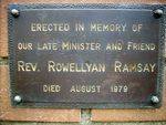Reverend Rowellyan Ramsay : 08-February-2012
