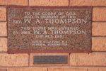 Reverend Thompson Plaque : July-2014