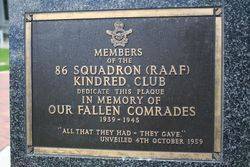 86 Squadron Plaque