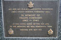 463 & 467 Squadron Plaque : 16-November-2014