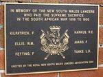 Boer War Plaque : 30-August-2014