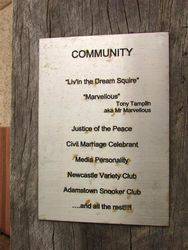 Community Plaque : 28-December-2014