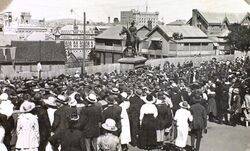 1920 : Edward Street : Visit of Price of Wales (State Library of Queensland)