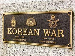 Korean War Plaque : 17- December-2014