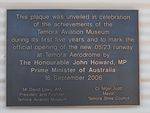 Temora Aviation Museum Runway Plaque