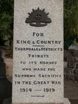 Thorpdale War Memorial : 11-April-2013