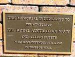 Toowoomba Naval Memorial Inscription