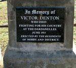 Victor Denton Memorial Inscription