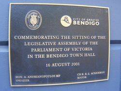 Legislative Assembly Plaque : 27-November-2014