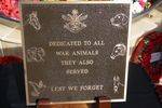 War Animals Plaque : 04-January-2013