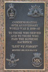 60th Anniversary Plaque: 23-September-2015