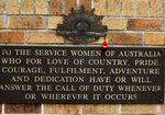 Women of Australia Memorial Plaque