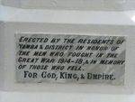Yamba Cenotaph Indcription 3