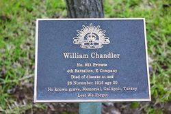 William Chandler Tree Plaque: 26-September-2016